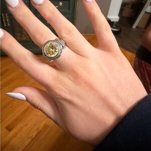 Silpada Yellow and Silver Ring